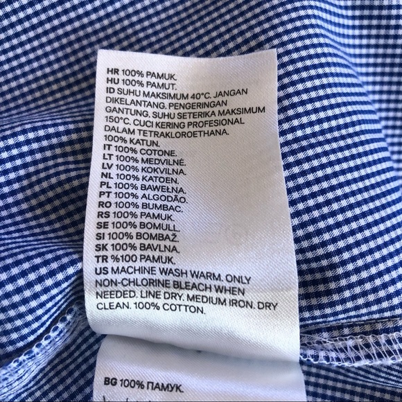 🌿 H&M 🌿 woman’s off the shoulder 3/4 split sleeve blouse size 8 - Picture 9 of 10